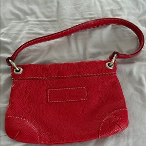 Dooney & Bourke Red Leather Hobo Bag